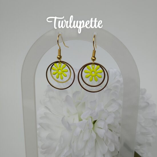 Boucles d'oreilles ( fluo )